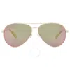Polaroid Grey Pilot Ladies Sunglasses Pld 6069 / S / X2100j 61 In Brown