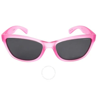 Polaroid Kids Polarized Grey Cat Eye Girls Sunglasses P0422 05j8/y2 51 In Grey / Ink / Pink