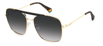 Polaroid Ladies Black Square Sunglasses Pld6201sxi46f