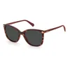 Polaroid Grey Square Ladies Sunglasses Pld 4108/s 00uc/m9 55