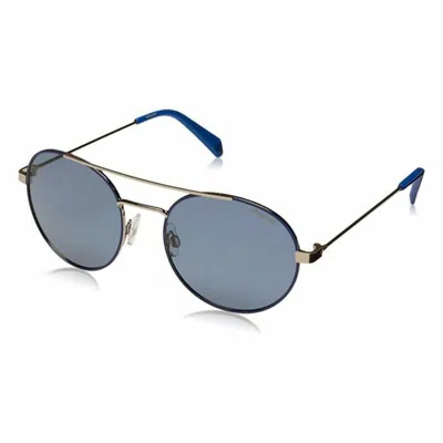 Polaroid Ladies' Sunglasses  Pld 6056/s Pjp 55c3  55 Mm Gbby2 In Blue