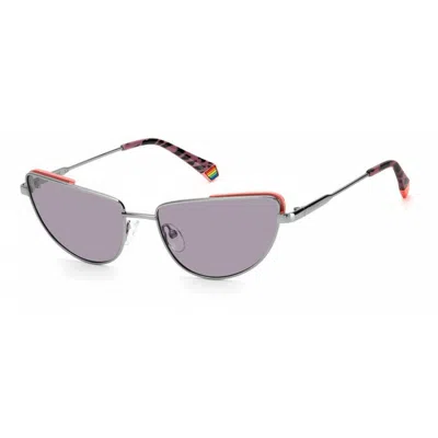 Polaroid Ladies' Sunglasses  Pld-6129-s-yy5 Gbby2 In Metallic