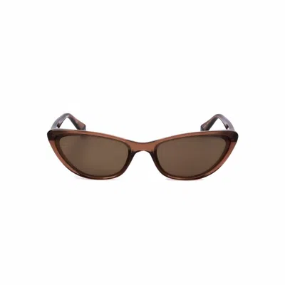 Polaroid Ladies' Sunglasses  Pld-6142-s-09q-sp  57 Mm Gbby2 In Brown