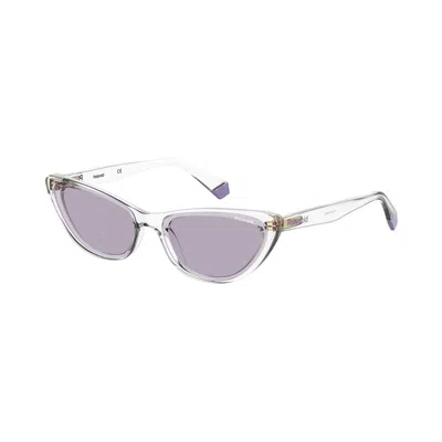Polaroid Ladies' Sunglasses  Pld-6142-s-900 Gbby2 In White