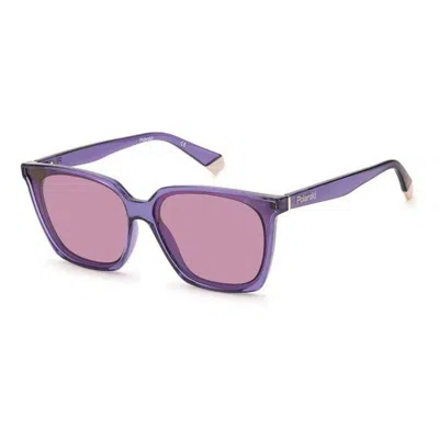 Polaroid Ladies' Sunglasses  Pld-6160-s-b3v Gbby2 In Purple