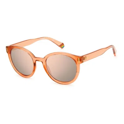 Polaroid Ladies' Sunglasses  Pld-6185-s-l7q  52 Mm Gbby2 In Orange