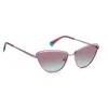 Polaroid Burgundy Steel Sunglasses