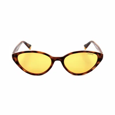 Polaroid Ladies' Sunglasses  Pld6109-s-hjv  53 Mm Gbby2 In Yellow