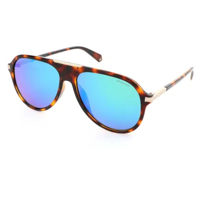 Polaroid Men's 58 Mm Brown Sunglasses In Blue