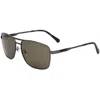 Polaroid Men's 59 Mm Brown Sunglasses In Green