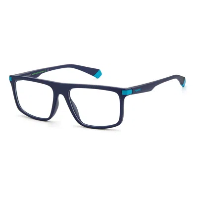 Polaroid Men' Spectacle Frame  Pld-d448-zx9  55 Mm Gbby2 In Blue
