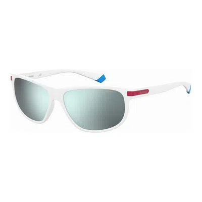 Polaroid Men's Sunglasses  203392  58 Mm Gbby2 In White