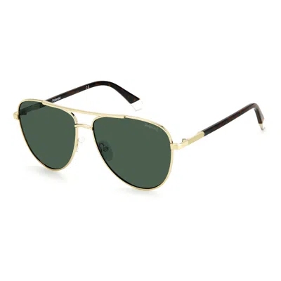 Polaroid Men's Sunglasses  Pld-4126-s-j5g-uc Golden  58 Mm Gbby2 In Green
