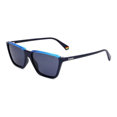 Polaroid Men's Sunglasses  Pld 6126/s  56 Mm Gbby2 In Blue
