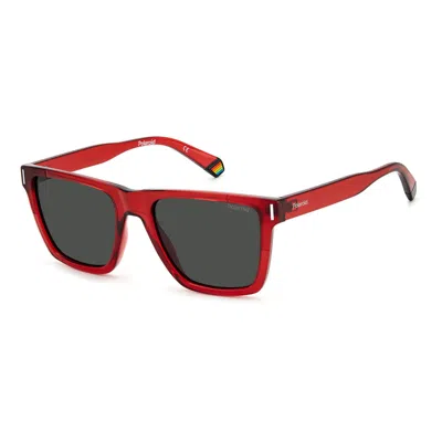 Polaroid Men's Sunglasses  Pld-6176-s-c9a-m9  54 Mm Gbby2 In Red