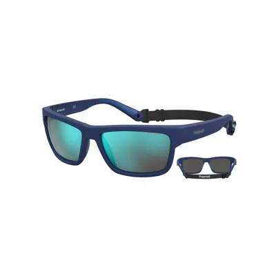 Polaroid Men's Sunglasses  Pld-7031-s-pjp  59 Mm Gbby2 In Blue