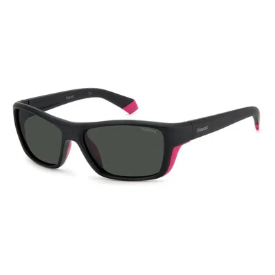 Polaroid Men's Sunglasses  Pld-7046-s-3mr  57 Mm Gbby2 In Black