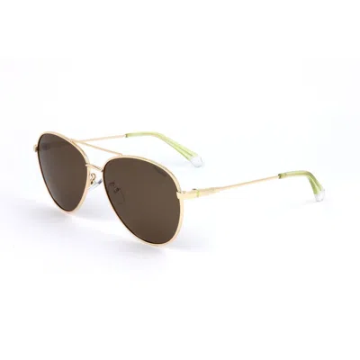 Polaroid Metal Sunglasses In Gold