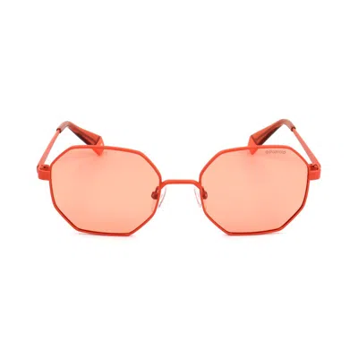 Polaroid Metal Sunglasses In Orange