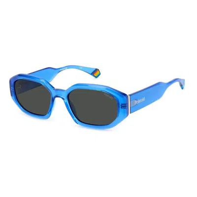 Polaroid Metal Women's Sunglasses In Blue