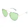 Polaroid Gold Metal Sunglasses In Gold
