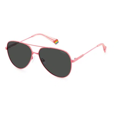 Polaroid Multicolor Metal Sunglasses In Pink