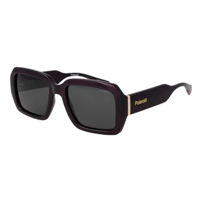 Polaroid Multicolor Plastic Sunglasses In Burgundy