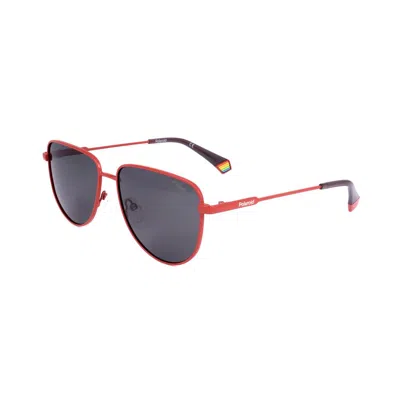 POLAROID ORANGE STAINLESS STEEL SUNGLASSES