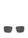 Polaroid Oversized Rectangle-frame Sunglasses In White