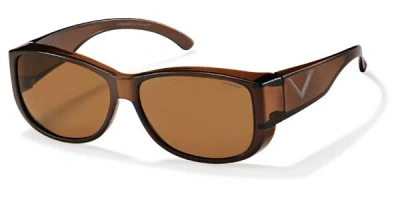 Polaroid P8300 Polarized C90/he Women's Sunglasses Brown Size 61