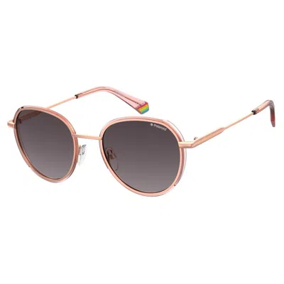Polaroid Pink Metal Sunglasses In Multi
