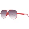 Polaroid Red Plastic Sunglasses In Red