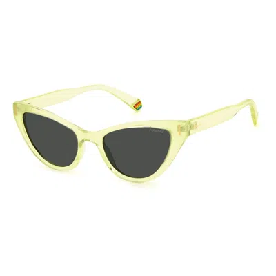 Polaroid Plastic Women's Sunglasses In Yellow