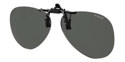 Polaroid Pld 0009/c-on Clip-on Only Polarized 08a/m9 Men's Sunglasses Black Size 62 In Gray