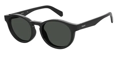 Polaroid Pld 0031/r/c Readers With Clip-on Men's Glasses, Black, Size +1.00