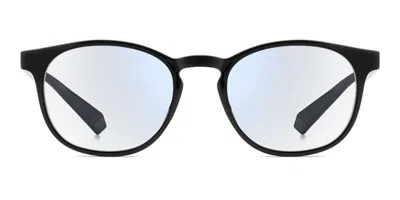 Polaroid Pld 0037/r/bb Reader 807/g6 Blu-light Block Occhiali Da Vista Neri Per Uomo (solo Montatura) In Black