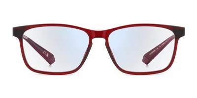 Polaroid Pld 0038/r/bb Reader C9a/g6 Blu-light Block Occhiali Da Vista Rossi Per Uomo (solo Montatura) In Red