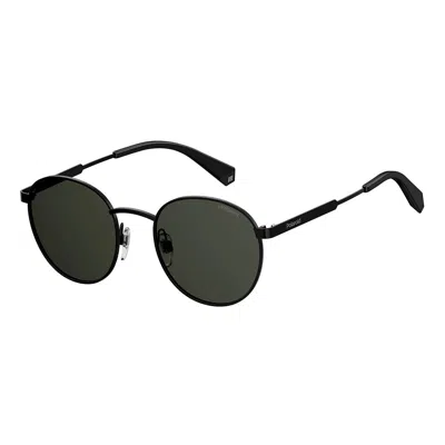 Polaroid Pld 2053/s 807 M9 Unisex Panthos Sunglasses In Black