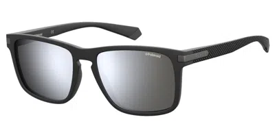 Polaroid Pld 2088/s 003/ex Occhiali Da Sole Neri Per Uomo In Black