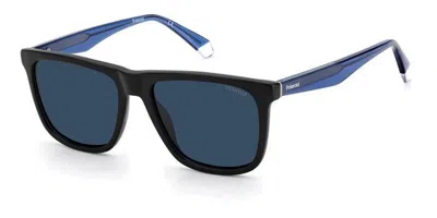 Polaroid Pld 2102/s/x Polarized 0vk/c3 Men's Sunglasses Black Size 55