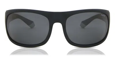 Polaroid Pld 2125/s 08a/m9 Men's Sunglasses Black Size 66 In Gray