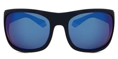 Polaroid Pld 2125/s Xw0/5x Men's Sunglasses Blue Size 66 In Gray