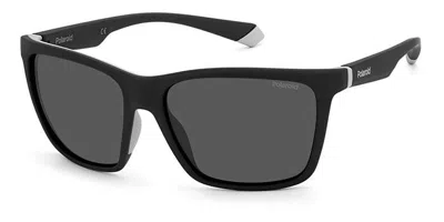 Polaroid Pld 2126/s 08a/m9 Men's Sunglasses Black Size 58 In Gray