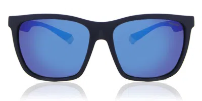 Polaroid Pld 2126/s Xw0/5x Men's Sunglasses Blue Size 58