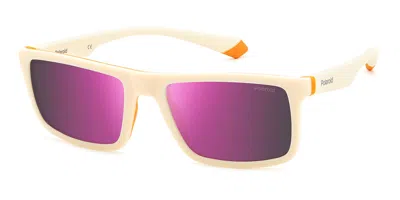 Polaroid Pld 2134/s Ixn/ai Men's Sunglasses White Size 56 In Multi