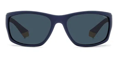 Polaroid Pld 2135/s Polarized 2fn/c3 Occhiali Da Sole Blu Per Uomo In Blue