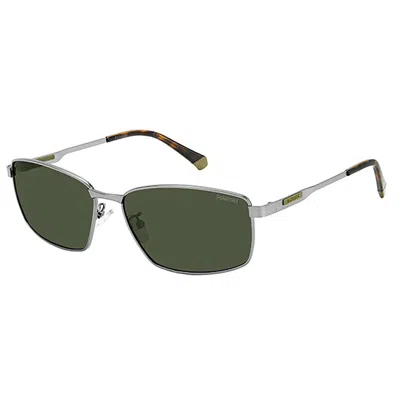 Polaroid Pld 2137/g/s/x R81 Uc Unisex Rectangle Sunglasses In Orange