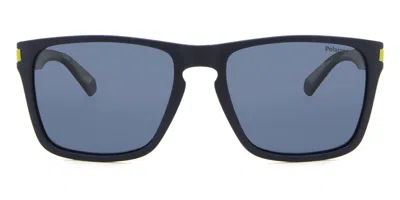 Polaroid Pld 2139/s Polarized Fll/c3 Men's Sunglasses Blue Size 56