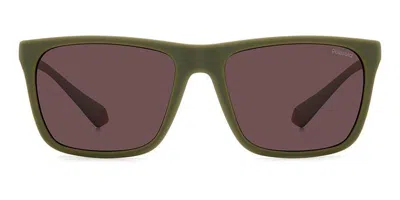 Polaroid Pld 2141/s Polarized 0l9/kl Men's Sunglasses Green Size 57