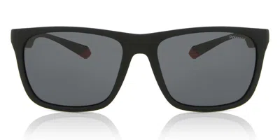 Polaroid Pld 2141/s Polarized Blx/m9 Men's Sunglasses Black Size 57